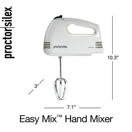 Proctor Silex - Easy Mix™ Hand Mixer - white