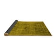 thumbnail image 2 of Ahgly Company Indoor Round Oriental Yellow Industrial Area Rugs, 3' Round, 2 of 4