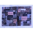 thumbnail image 1 of Ahgly Company Indoor Rectangle Abstract Blue Contemporary Area Rugs, 6' x 9', 1 of 4