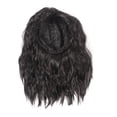 thumbnail image 2 of Peluca rizada hasta los hombros flequillo de aire suave resistente al calor elegante peluca ondulada corta negra de moda para eventos de cosplay para dama ANGGREK Otros, 2 of 8