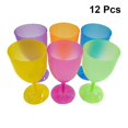 thumbnail image 1 of 12pcs Plastic Margarita Glasses Cups Cocktail Cups Colorful Goblet Red Wine Glass Cups Juice Cocktail Cups Disposable Decoration For Carnivals Festiva, 1 of 2