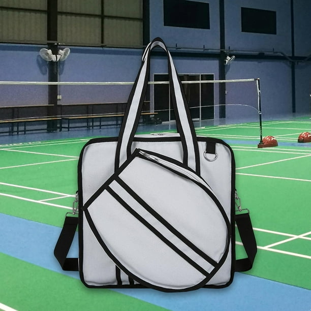 Bolsa de tenis, bolso deportivo para jugadores, profesionales, para exteriores, principiantes, deportes de fitness, equipo grande, bolsa para raquetas Gris