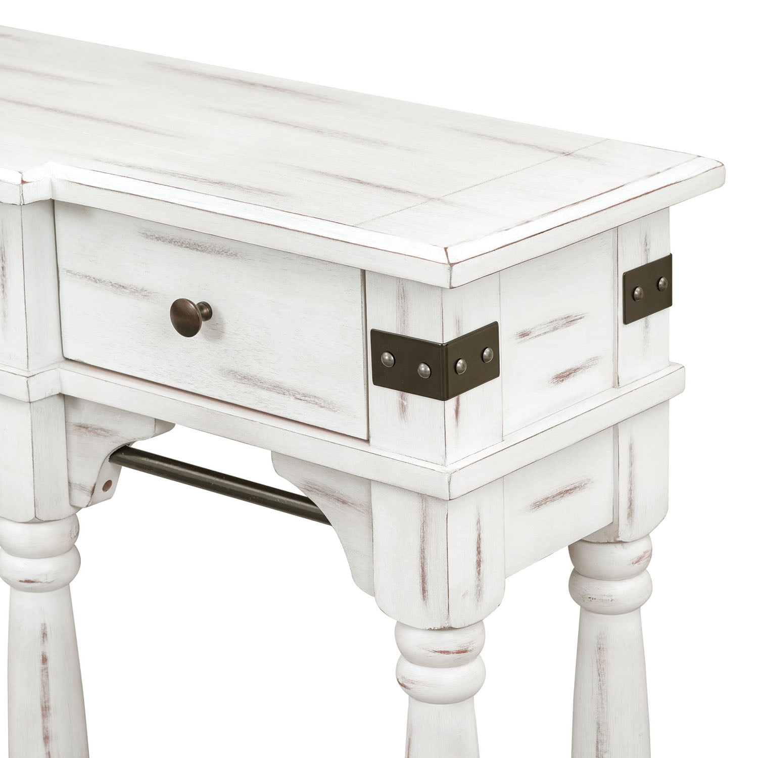 Kadyn 60" Console Table, Entryway Table with Storage Drawers and Bottom Shelf for Entryway, Hallway, Creamy White Kadyn 60" Console Table, Entryway Table with Storage Drawers and Bottom Shelf for Entryway, Hallway, Creamy White