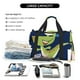 thumbnail image 5 of Balery Dino Playing Roller Skate Bolsa de Gimnasio para Mujeres, Bolsa de Viaje con Bolsillo Húmedo, Bolsa de Fin de Semana para Mujeres, Bolsa de Viaje Resistente al Agua, 5 of 7