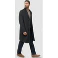 thumbnail image 4 of London Fog Mens Classic fit Overcoat Coat 40 R Black Solid Wool, 4 of 5