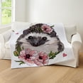 thumbnail image 5 of CafePress - Hedgehog - Soft Fleece Throw Blanket, 50"x60" for All Ages, 5 of 5
