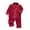 Red, variant on KYAIGUO 6M-3T Baby Infant Girls Boys Silk Pajamas Set Newborn Skin-Friendly Satin Loungewear Outfit 2PCS Long Sleeve Sleepwear Set