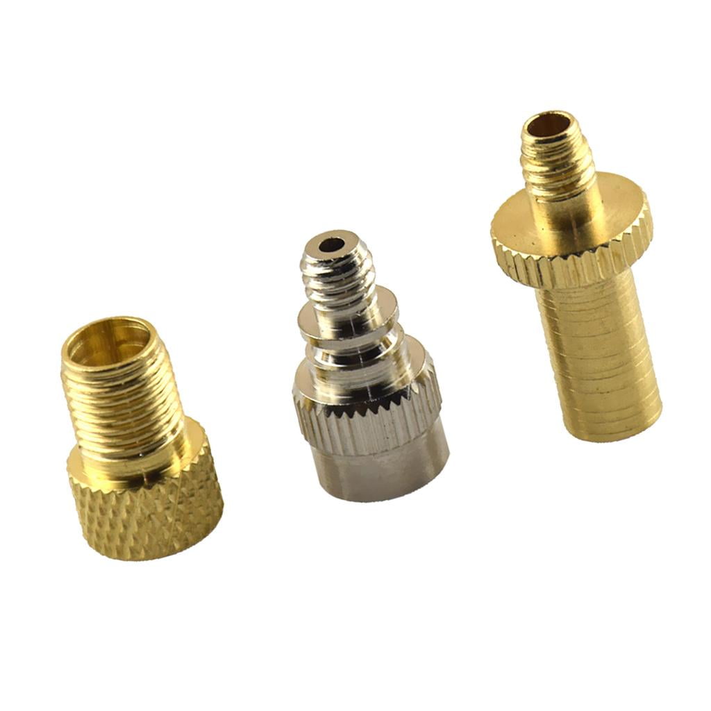 3 Pack Brass Presta Adapter Tire Converter Tool Adaptors Stem
