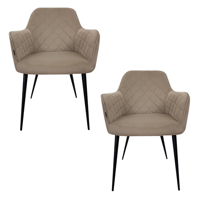 SET DE 2 SILLAS VELVET MODERNAS PARA COMEDOR MARCA GRAVITA