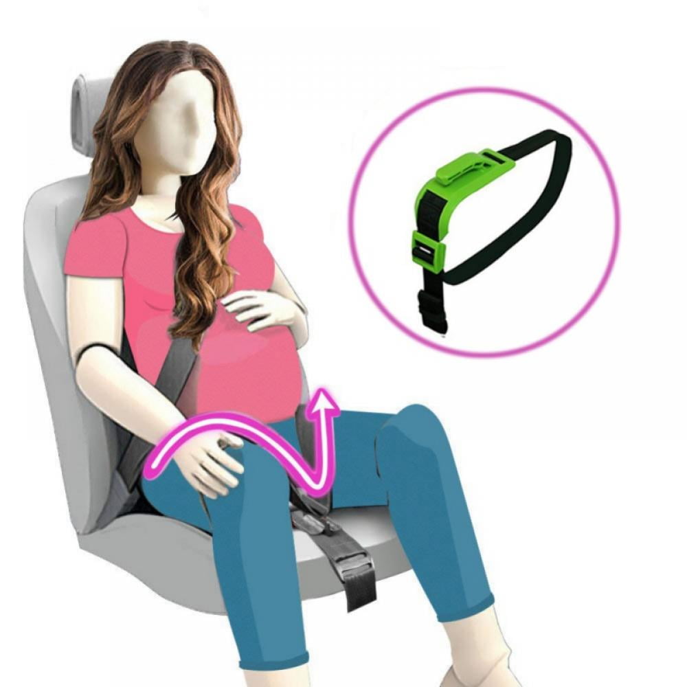 Beyee Pregnancy Seat Belt Maternity Car Belt Adjuster White Car Pregnant Belt for Expectant Mothers Comfort & Safety to Protect Unborn Baby