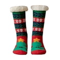 thumbnail image 3 of Sales 2026 Women Casual Calf Socks Under $5 GIJNRIUIUA Multicolor Crew Socks Women's Winter Soft Warm Fuzzy Fleece-Lined Grippers Slipper Socks Ruffle Socks, 3 of 4