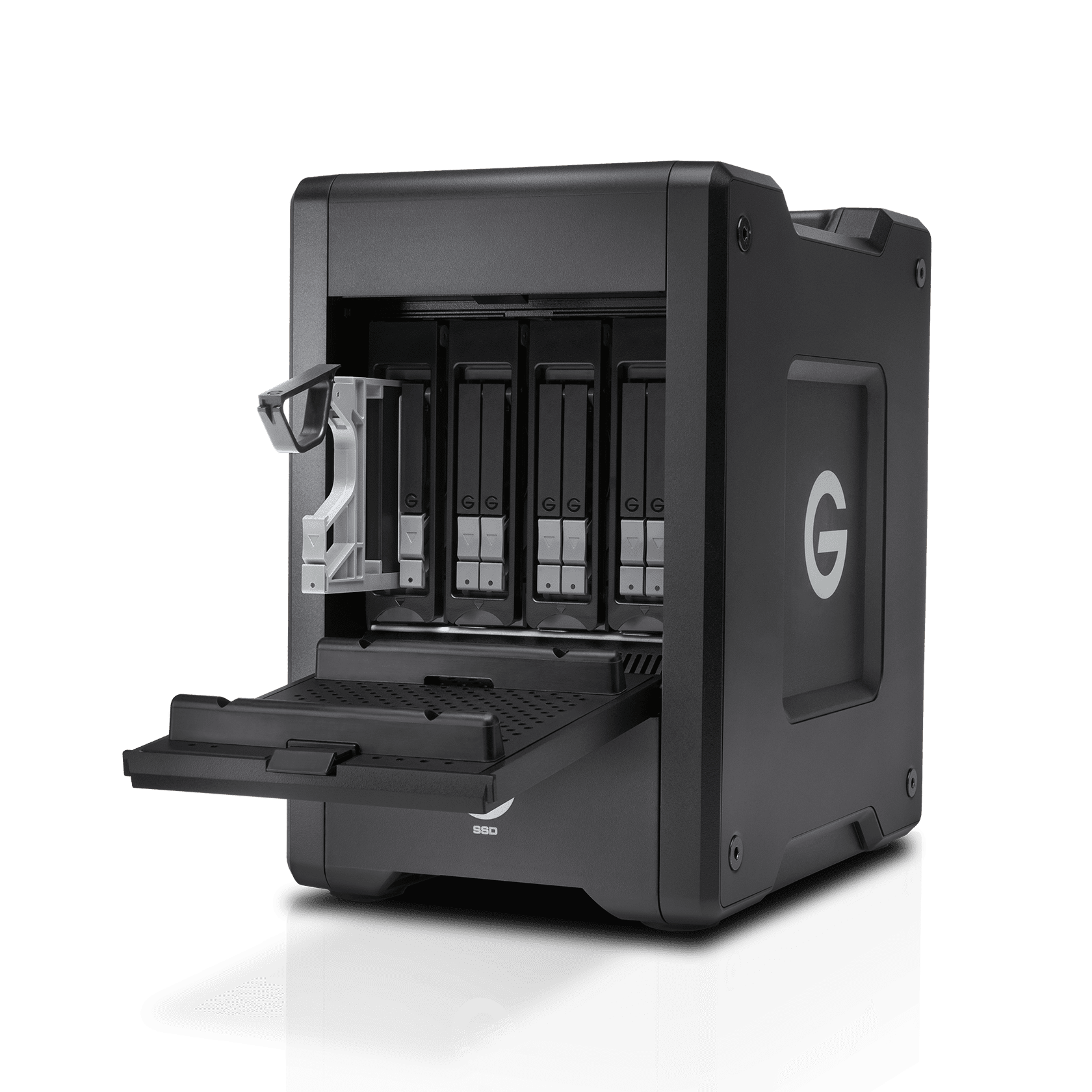 G-Technology 8TB G-SPEED Shuttle SSD, 8-Bay Thunderbolt 3 RAID with ev Series Bay Adapter - 0G10188-1