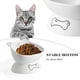 thumbnail image 4 of Cuencos elevados para perros,Cuencos para gatos para perros medianos, gatos adultos,Cuencos de agua de comida para gatos de cerámica,Protege la columna vertebral, 4 of 5