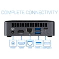 thumbnail image 3 of Intel NUC10i5FNKN Mini PC, Intel Core i5-10210U Upto 4.2GHz, 8GB RAM, 256GB NVMe SSD, HDMI, Thunderbolt, Card Reader, Wi-Fi, Bluetooth, Windows 10 Pro, 3 of 5
