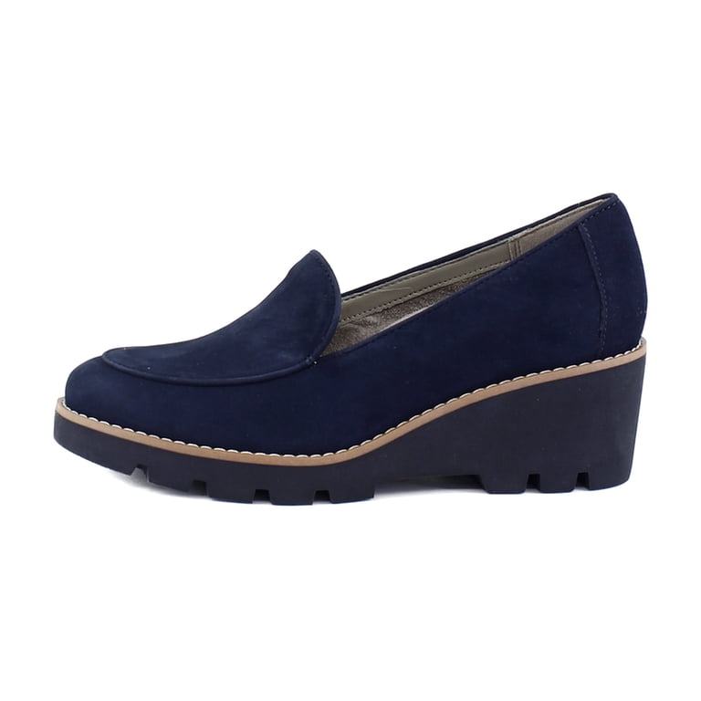 Navy Blue Casual Comfort Loafers Size 9.5 earth® Zimm Round Toe Lug Sole Casual Slip-on Loafers main image 2