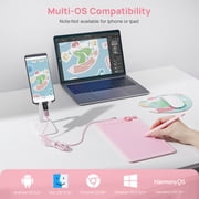 Parblo Intangbo X7 Drawing Tablet 7.2 x 4.5 Digital Graphic Tablets with Mode Switch, 6 Customised Keys, Battery-Free Stylus S01 Art Tablet for Art Digital Design, Work with Window/Mac, Android