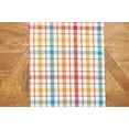 thumbnail image 3 of Radley Plaid Woven Reversible Colorful Summertime Table Runner 13" x 72", 3 of 7
