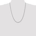 thumbnail image 2 of 14K White Gold 4.0mm Handmade Regular Rope Chain 24 Inch, 2 of 3