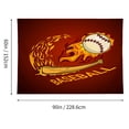 thumbnail image 2 of Tapestry Fire Baseball for Bedroom Wall Hanging 60 X90 IN, 2 of 3