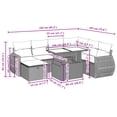 thumbnail image 2 of vidaXL Garden Sofa Set Black, Cream White, 2 of 10