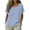 Dark Blue, variant on Womens Summer Tops Casual Loose Striped Short Sleeve Crew Neck Pullover Top