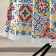 thumbnail image 5 of Coolnut 60" Mexican Talavera Outdoor Tablecloth with Umbrella Hole and Zipper, Waterproof Round Tablecloth for Party,Patio,Picnic,Holiday Dinner,Summer, 5 of 7