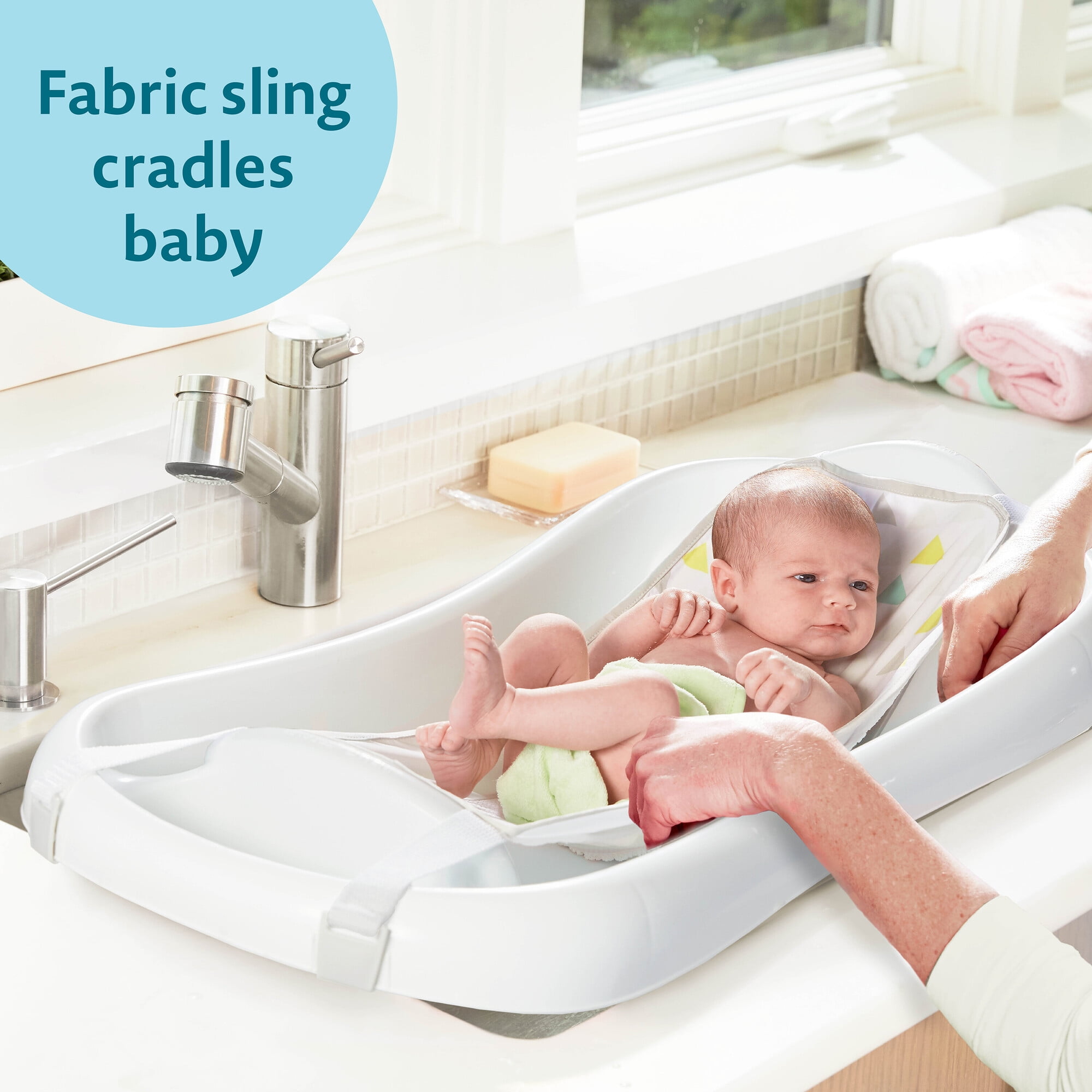 The First Years Sure Comfort Newborn to Toddler Tub, White