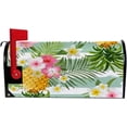 thumbnail image 5 of Coolnut Mailbox Cover Tropical Flowers Post Mail Box Cover Magnetic Mail Wraps Cover Standard Size 20.7" L x 18" W, 5 of 5