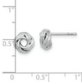 thumbnail image 3 of Primal Silver Sterling Silver Rhodium-plated Love Knot Post Earrings, 3 of 5