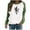 Green, variant on Womens Graphic Crewneck Sweatshirt Funny Halloween Ghost Sweatshirt Women Casual Fall Long Sleeve Sweater Green, 2XL