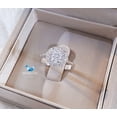 thumbnail image 2 of 1.25 Cts Cubic Zirconia / Sterling Silver 925 Ring / Rhodium plated Nickel-Free / MadDuckJewels RG1623 / Thailand Jewelry, 2 of 4