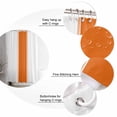 thumbnail image 3 of Orange Shower Curtain, 72" x 72", Stripes Solid Color Waterproof Bathroom Curtain Washable Shower Curtain Set with 12 Hooks, 3 of 6