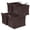Espresso color*4, variant on Handwoven Clothes Basket Laundry Hampers Large Wicker Storbaskets For Shelves Blankets Closet Bcar Bedroom Bathroom Organizers And Bath (pack Of 4 Espresso Color)