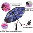 thumbnail image 3 of Ptlom Portable UV Protection Sunshade Sunshade Rainproof Windproof Men's Women's Adult Folding Umbrella with Pattern, 3 of 8