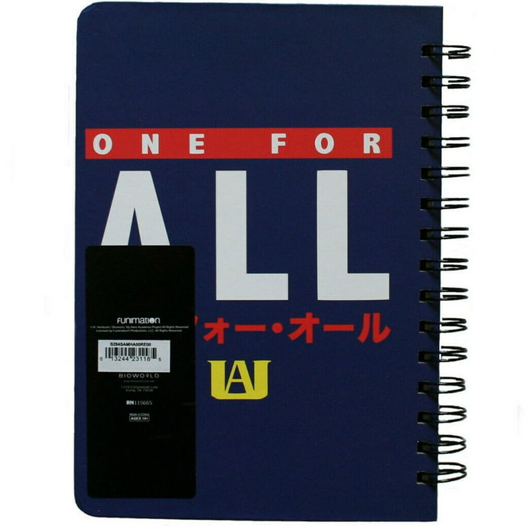 My Hero Academia Anime Notebook Tabbed Journal Wide Ruled Writing Book New