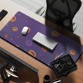 thumbnail image 2 of Long Mouse Pads for Desk,Halloween Pumpkin Dots Pattern Desk Mats on Top Of Desks, Desk Mouse Pad Extra Large with 3mm Non-Slip Base and Stitched Edge for Gaming,Office,Work,Home 35.4x15.7in, 2 of 5