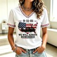 thumbnail image 2 of AHMOMEI Women's 911 25 Year Anniversary American Flag Print We Will Never Forget 911 Shirt Vintage Courage Patriotic Hope 9/11 Memorial Shirt White XXL, 2 of 4