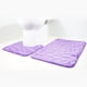 thumbnail image 5 of Toystoory Tapete de franela para puerta de baño, 2 uds., adoquín, antideslizante, para baño, adoquín, antideslizante, absorbente, lavable Decoración del hogar violeta Toystoory JJ21304-01, 5 of 6