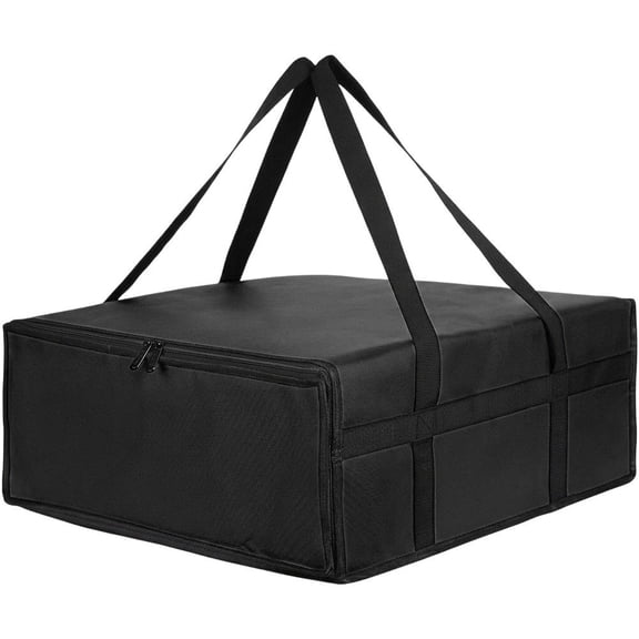 Slccxzc Pizza Delivery Bag, Pizza Carrier Insulated Bag Food Bag Sturdy With Dual Zippers Reusable Food Warmer Bag For Catering, Commercial