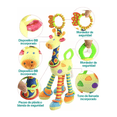 thumbnail image 4 of Muñeco De Peluche Con Sonaja De Juguete Para Carriola Y Cuna Malubero Multicolor, 4 of 5