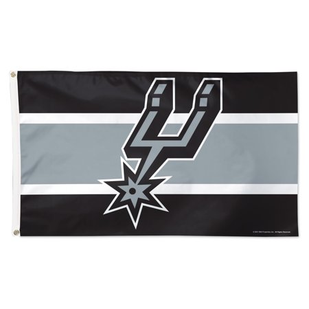 WinCraft San Antonio Spurs 3 x 5 Horizontal Stripe Deluxe Single-Sided Flag