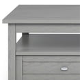 thumbnail image 2 of Pemberly Row SOLID WOOD 48 inch Wide Rectangle Coffee Table in Fog Gray, 2 of 9