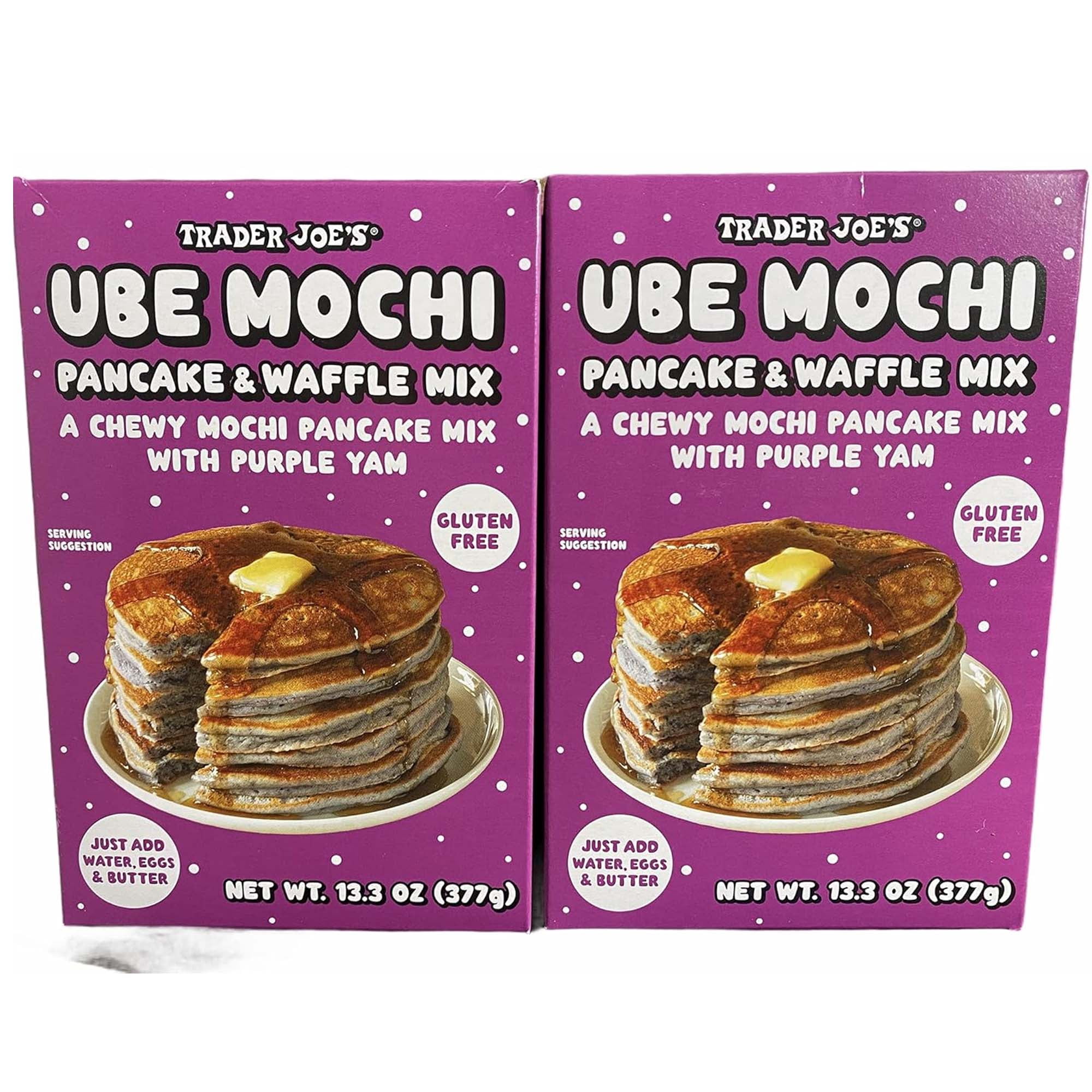 Trader Joe's Ube Mochi Pancake & Waffle Mix, 13.3 oz, 2 Pack