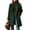 Dark Green, variant on yuCgh Women's Winter Notched Collar Plaid Wool Trench Coat Button Down Mid Long Overcoat Outerwear with Classic Design for Warm and Stylish Look,Dark Green L