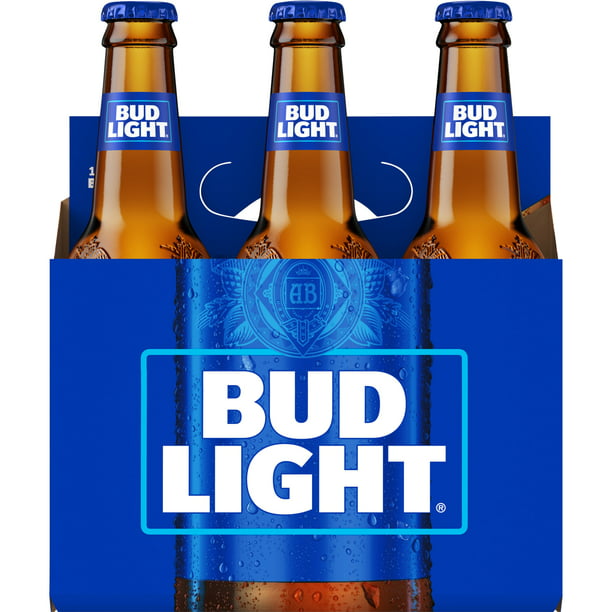 Bud Light Beer, 6 12 FL OZ Bottles, ABV - Walmart.com