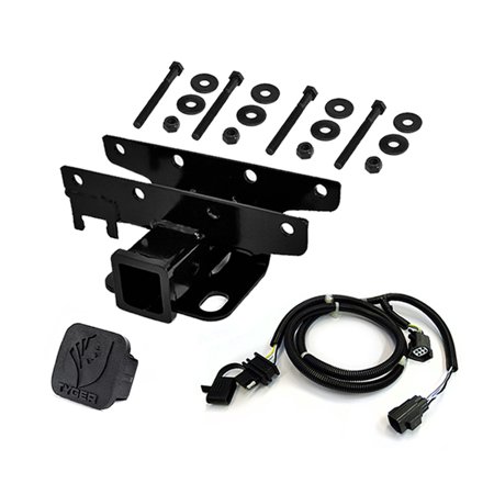 Hitch Combo - Tyger Auto TG-HC2J001K Towing Combo: 2inch Receiver Hitch & Wiring Harness & Hitch Cover Fits 2007-2016 Wrangler JK (2Dr & 4Dr)
