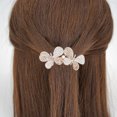 thumbnail image 2 of Vintage Glitter Sparkly Hair Barrettes, Crystal Flower Hair Clips French Vintage Barrettes, Rhinestone Metal, 2 of 5
