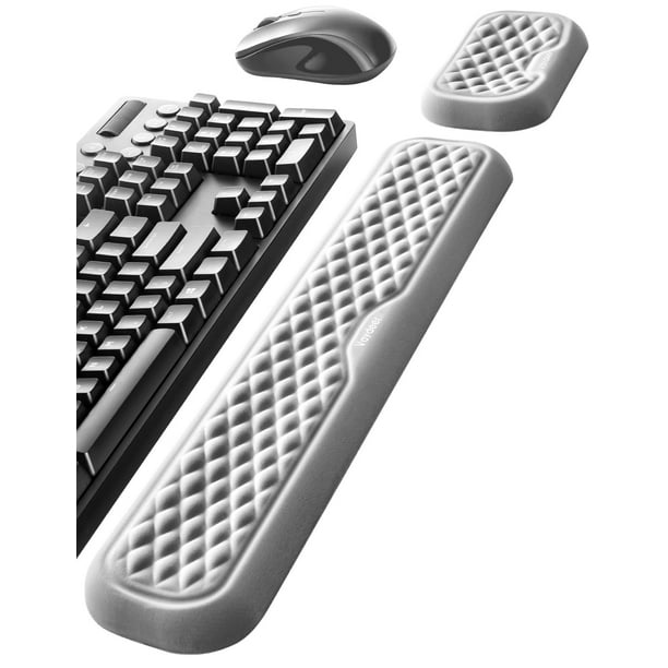 Alfombrilla ergonómica para teclado y ratón Vaydeer, de espuma viscoelástica