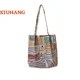 thumbnail image 3 of Bolso de mano vintage de pana con un solo hombro, bolso de lona para niñas, 2024, 3 of 5