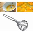thumbnail image 5 of Practical Kitchen Push Spiral Manual Egg Beater Tool Portable Whisk for Milk Drink Coffee Shake Frother Mixer Foamer, 5 of 5